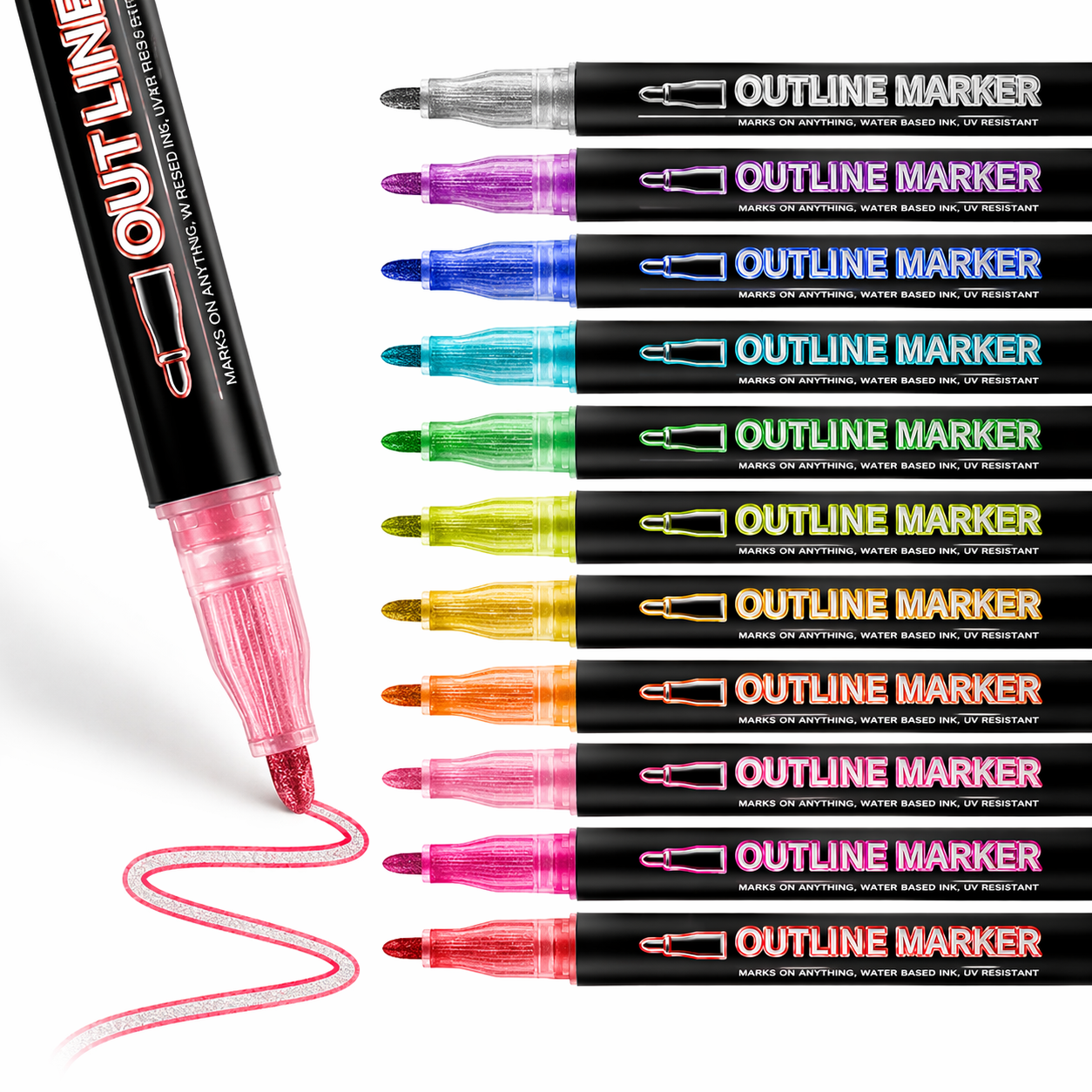 Double Line Outline Marker