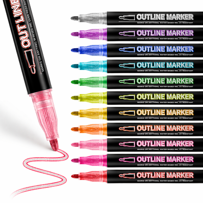 Double Line Outline Marker